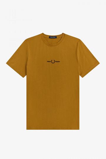 Pánské Tričko Fred Perry Embroidered Camel | CZ 1403JPQJ